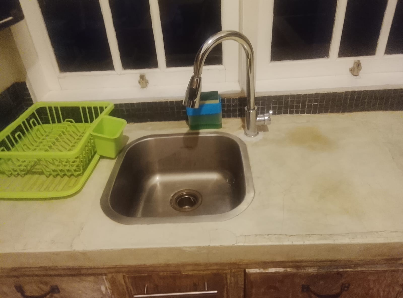 Kitchen Sink Before Cleaning
